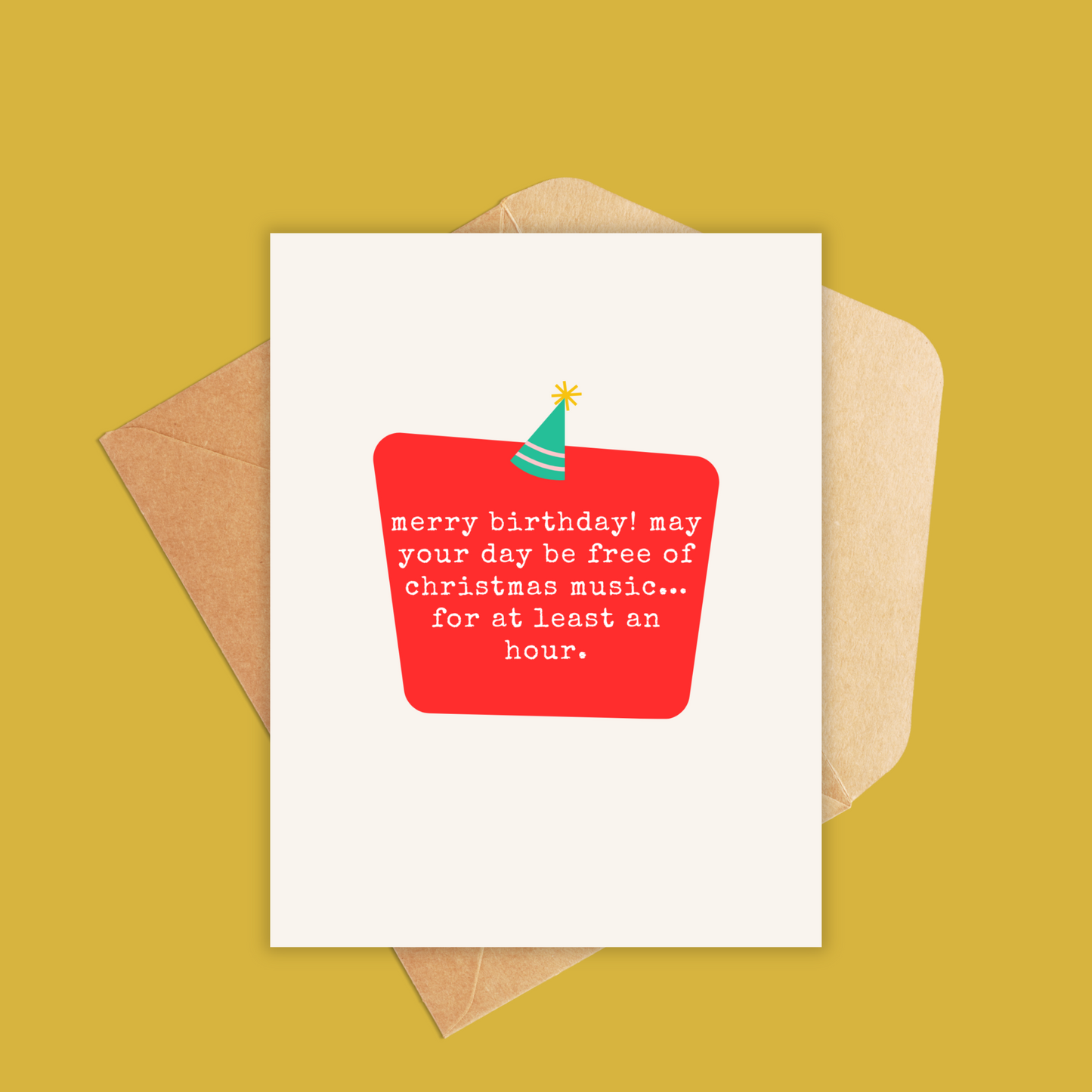 December Birthday Greeting Card