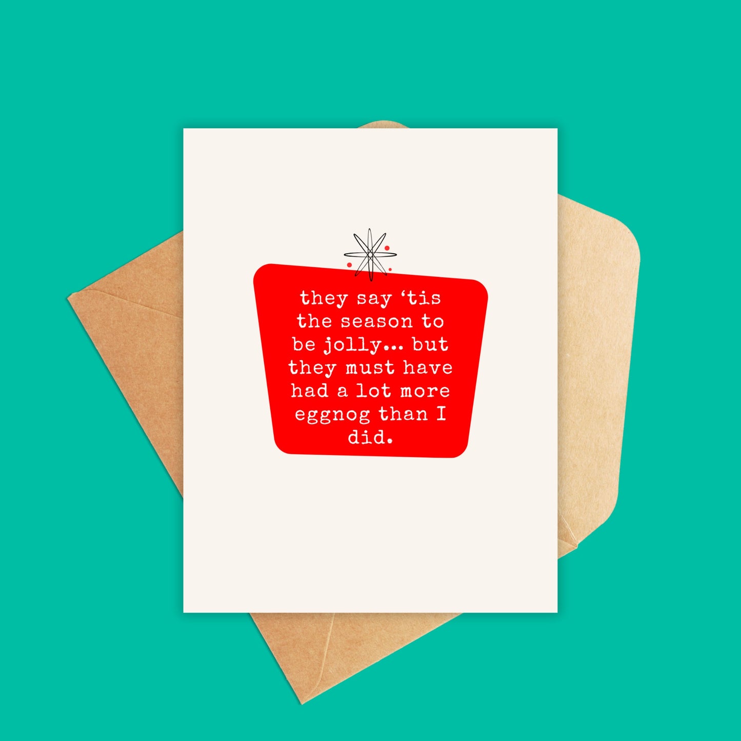 Tis the Season Eggnog Holiday Card