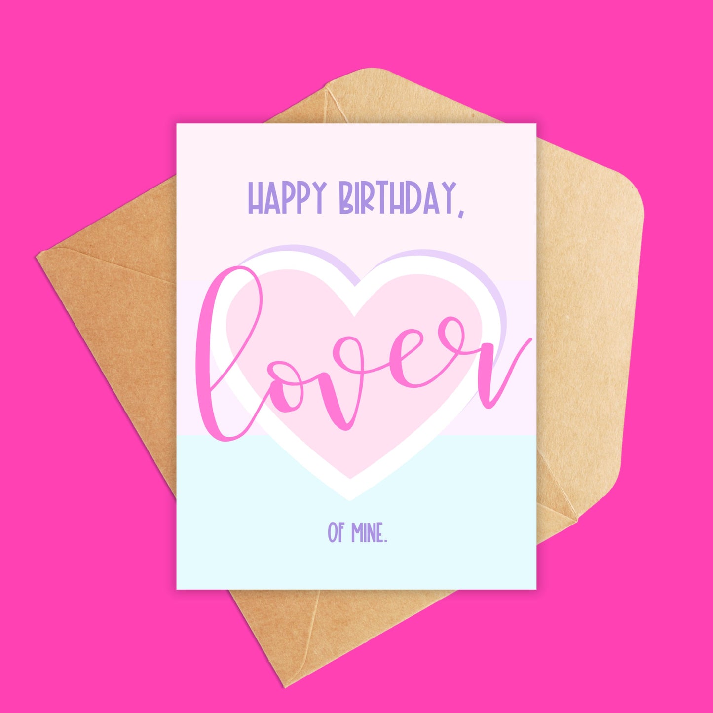 Happy Birthday Lover Greeting Card