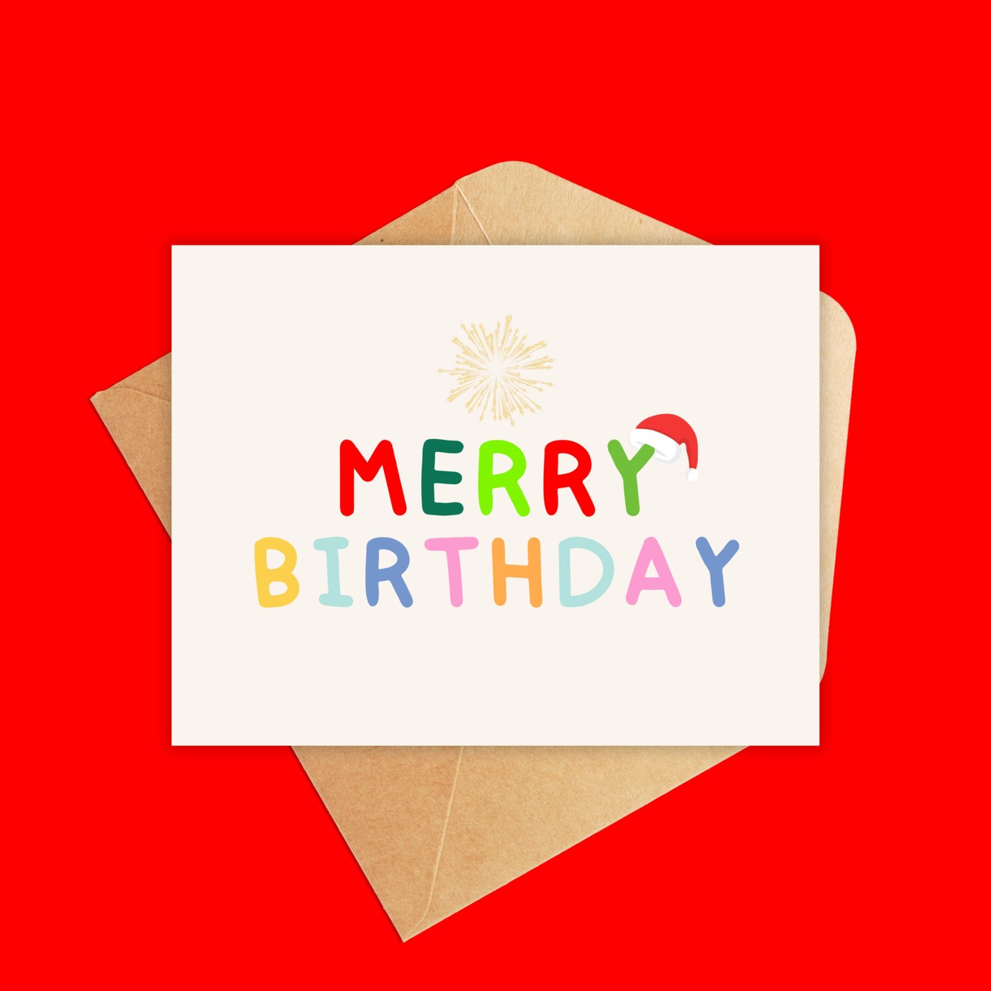 Merry Birthday Card