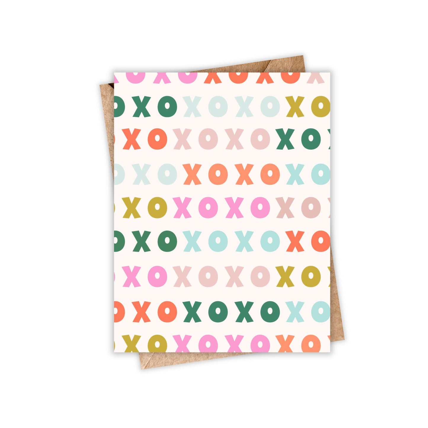 XOXO Rainbow Greeting Card