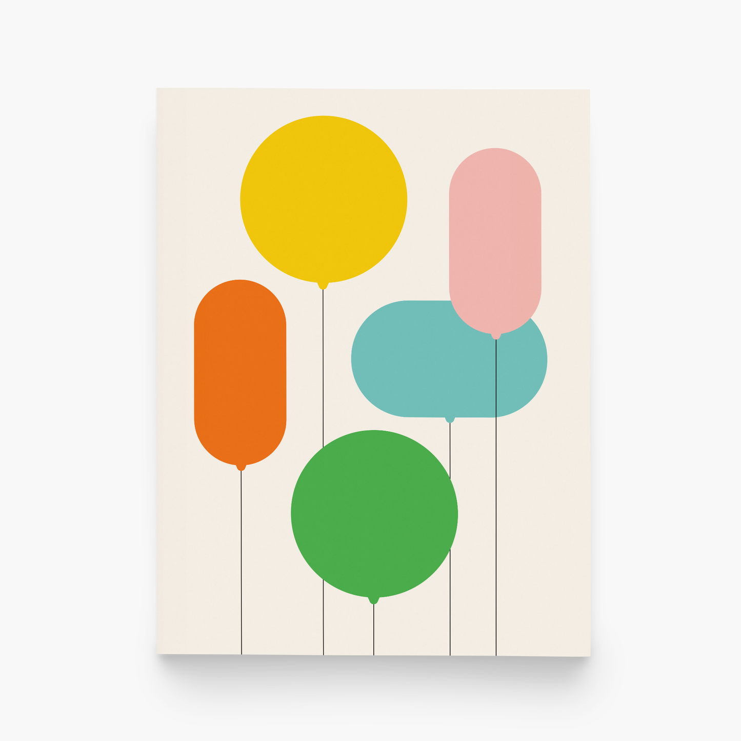 Birthday Balloons Greeting Card