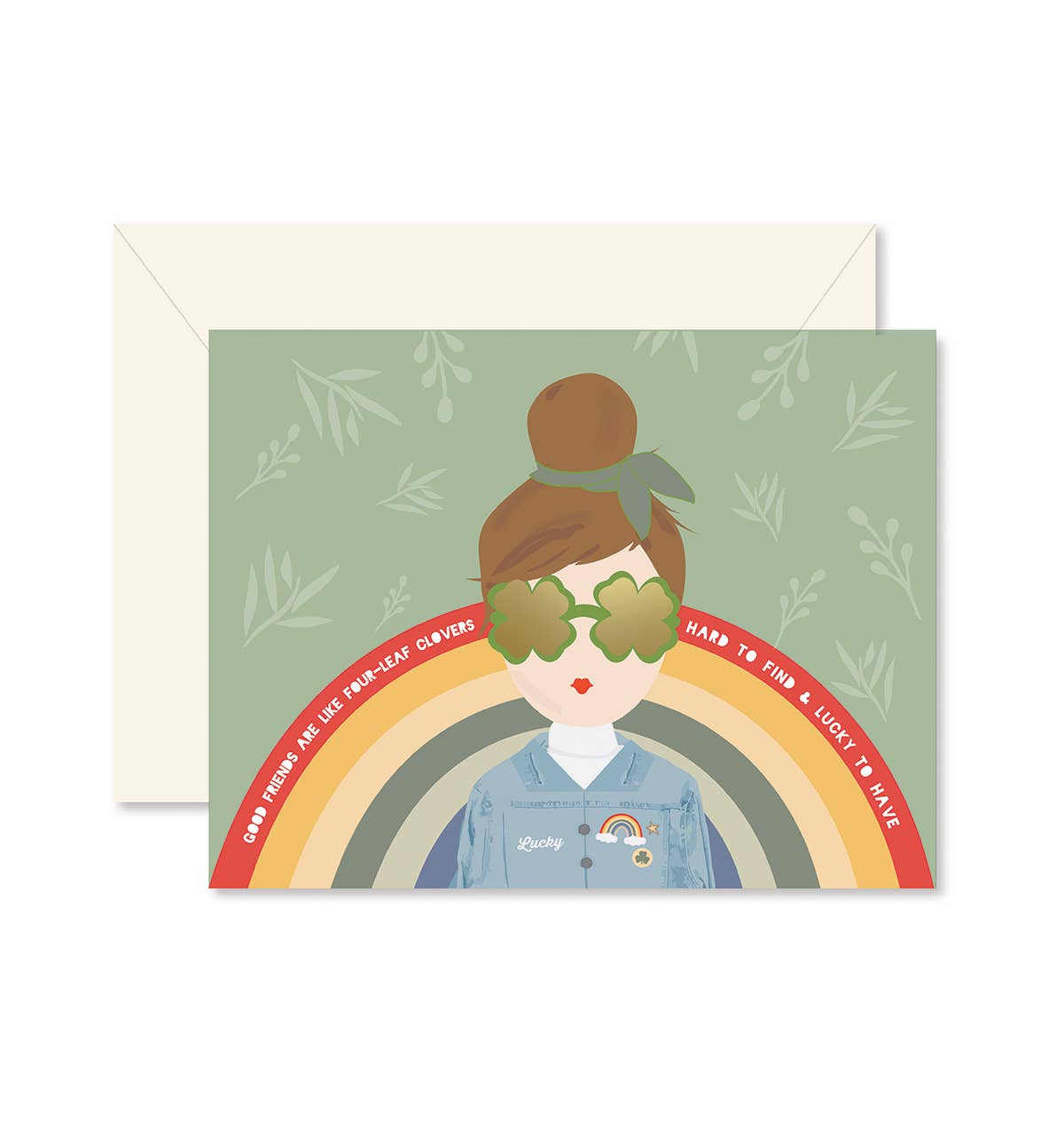 St Patrick's Day Card | Ginger Girl Lucky Friend Card