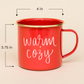 Warm and Cozy Coffee Mug - Christmas Home Decor & Gifts