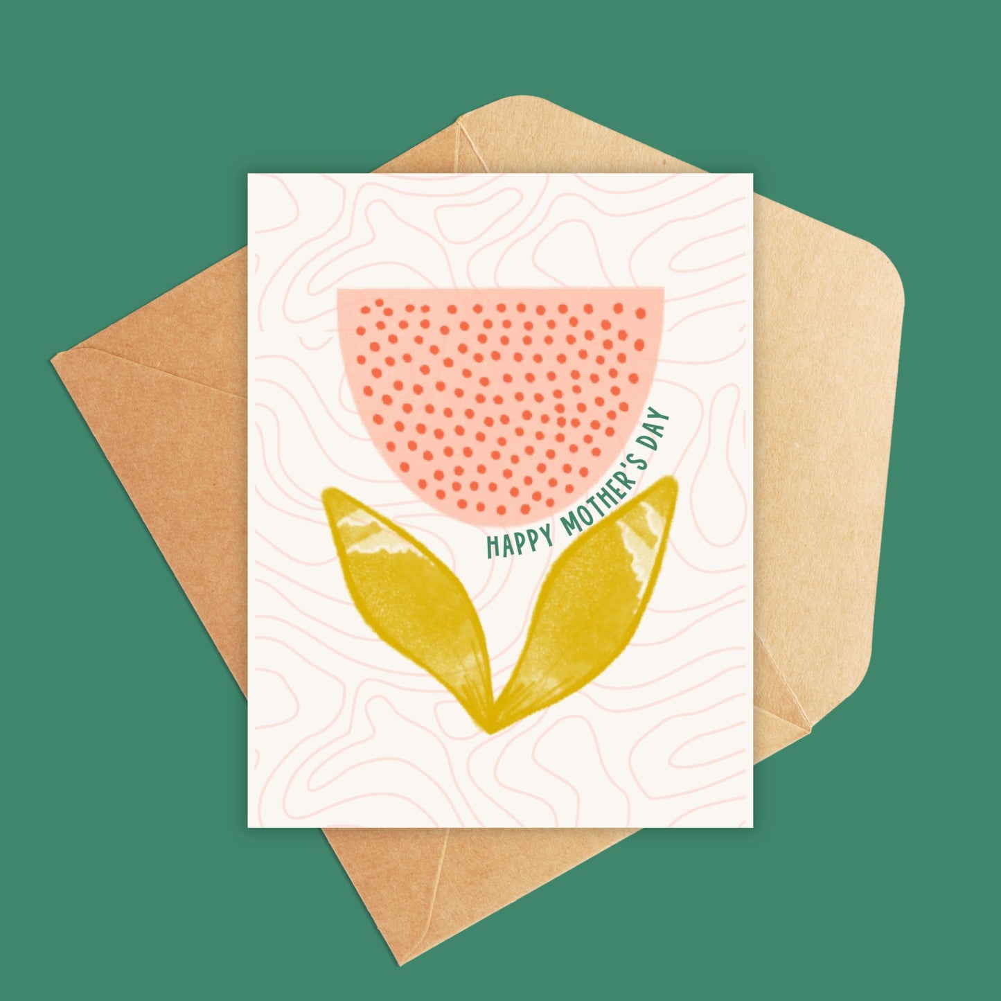 Abstract Tulip Mother's Day Card