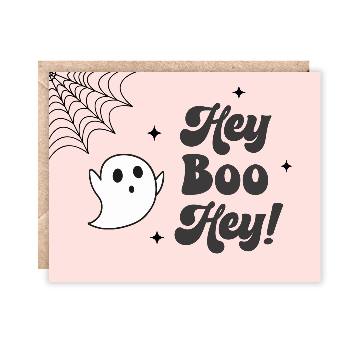 Hey Boo Hey Cute Ghost Greeting Card