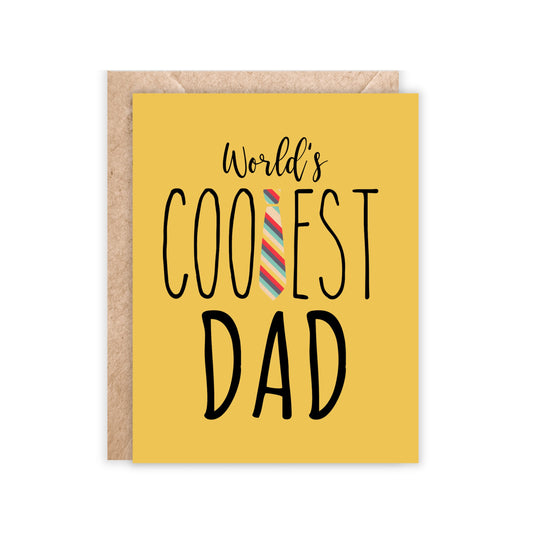 Worlds Coolest Dad Greeting Card