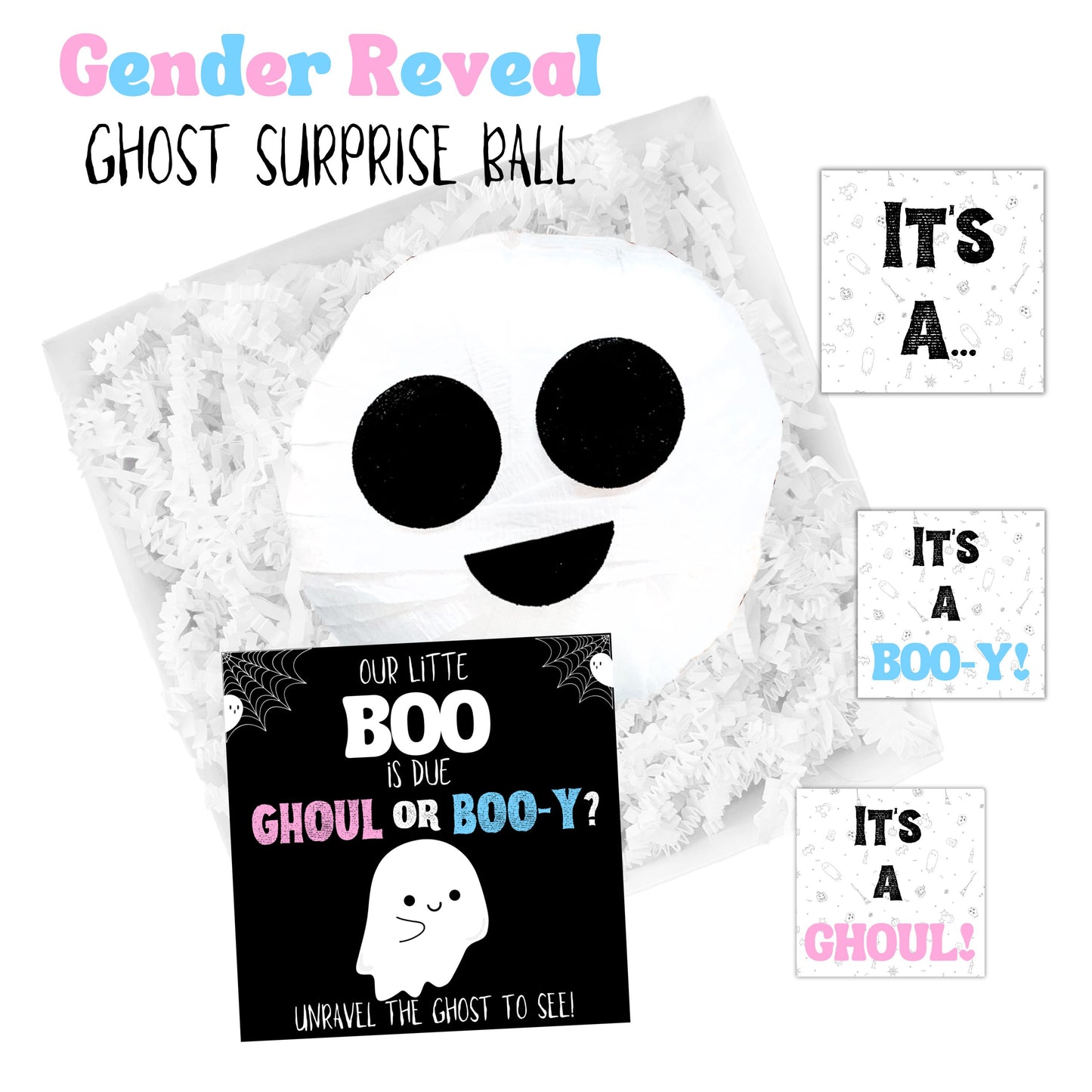 Gender Reveal Ghost Surprise Ball