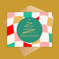 Merry Christmas Checkered Greeting Card