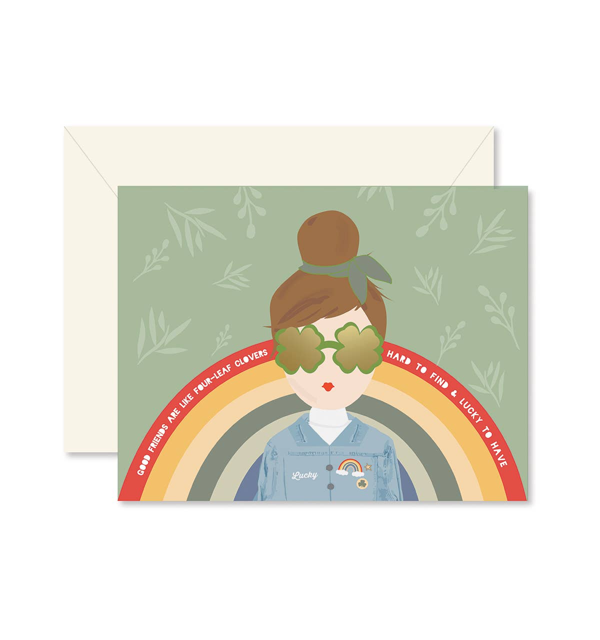 St Patrick's Day Card | Ginger Girl Lucky Friend Card
