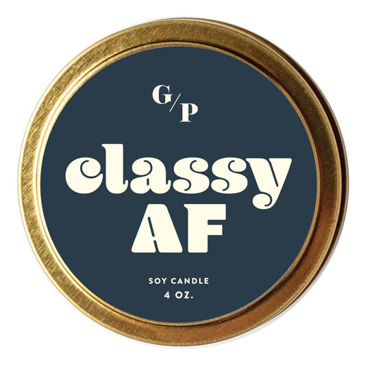 Classy AF 4 oz. Candle Tin